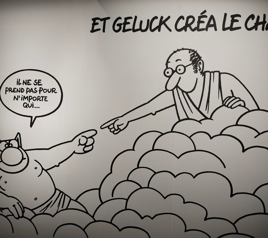 Geluck expose Le Chat au musée Maillol.